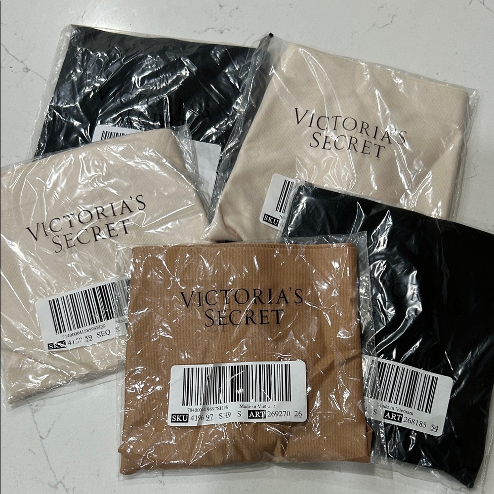 Victoria's Secret Smoothing Shimmer Thongs NWT in packaging